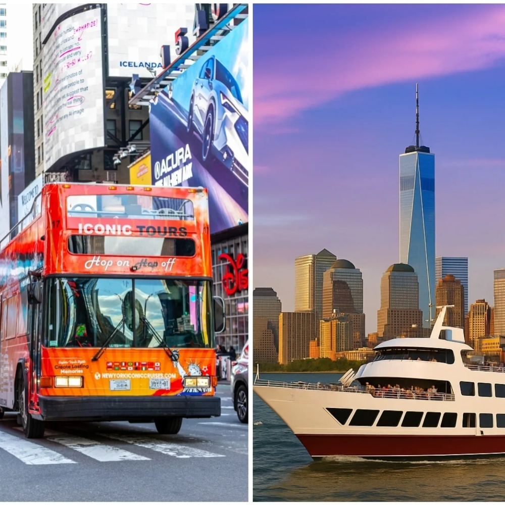 See NYC Fast! Express Bus Tour + Statue of Liberty Boat